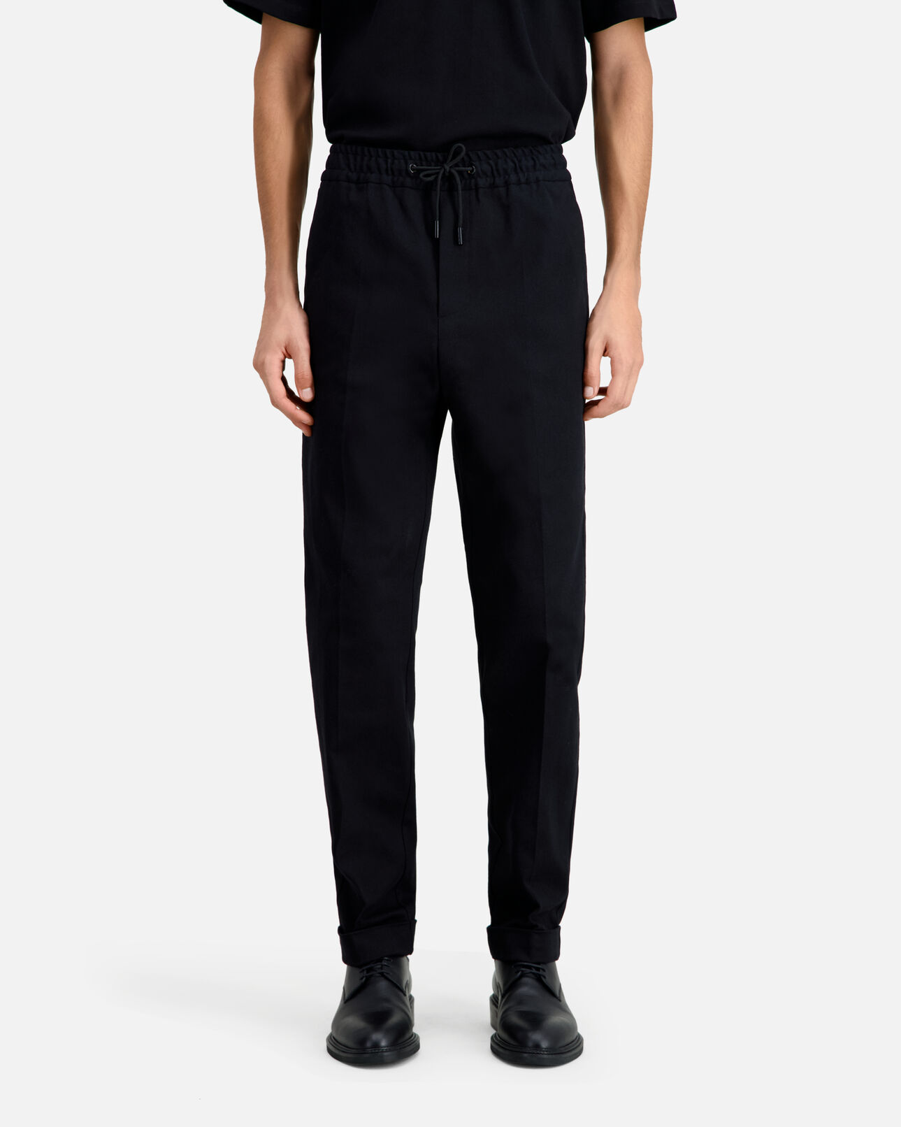 The Kooples MEN BLACK black flannel trousers