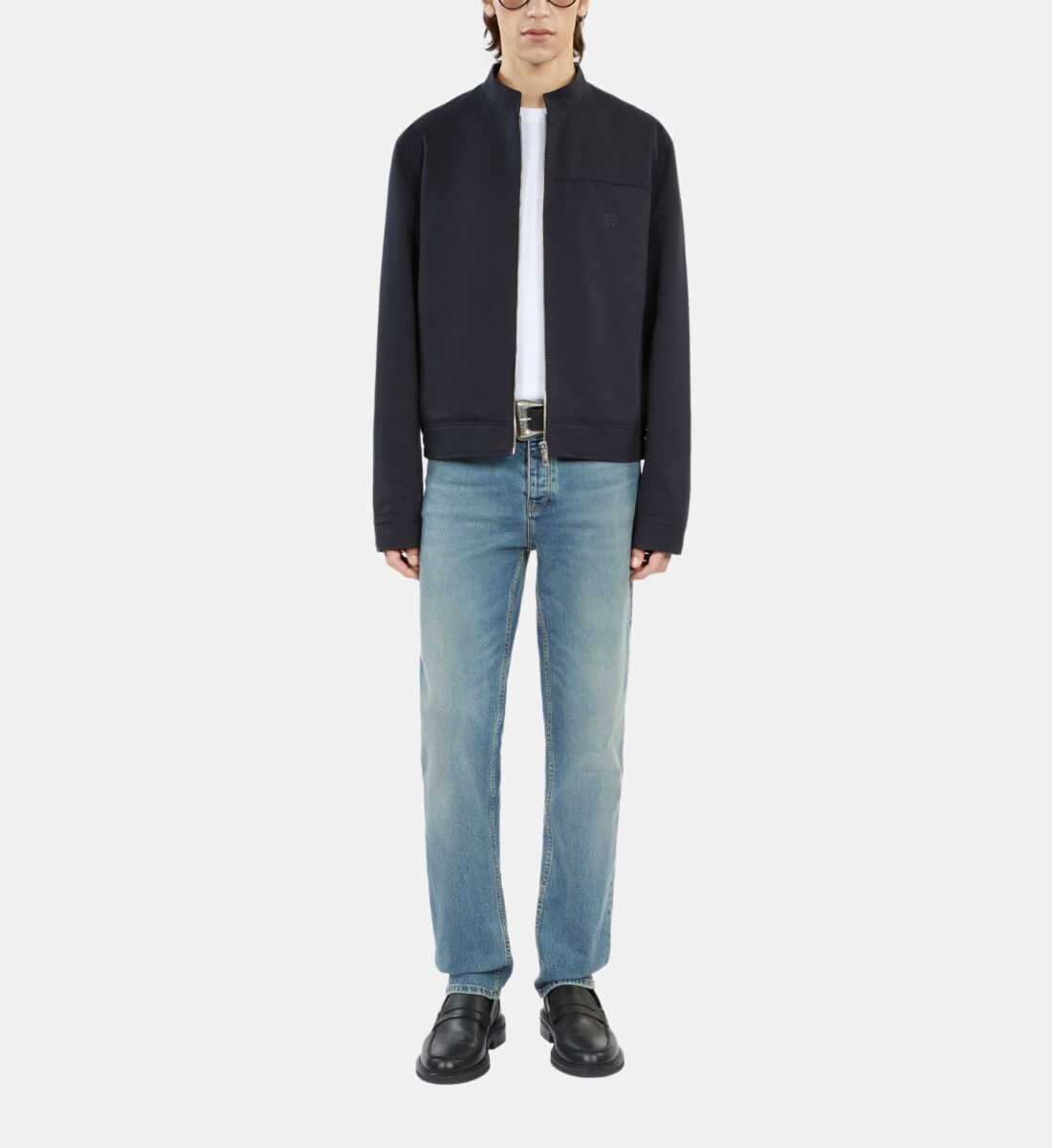 Navy blue worker jacket The Kooples