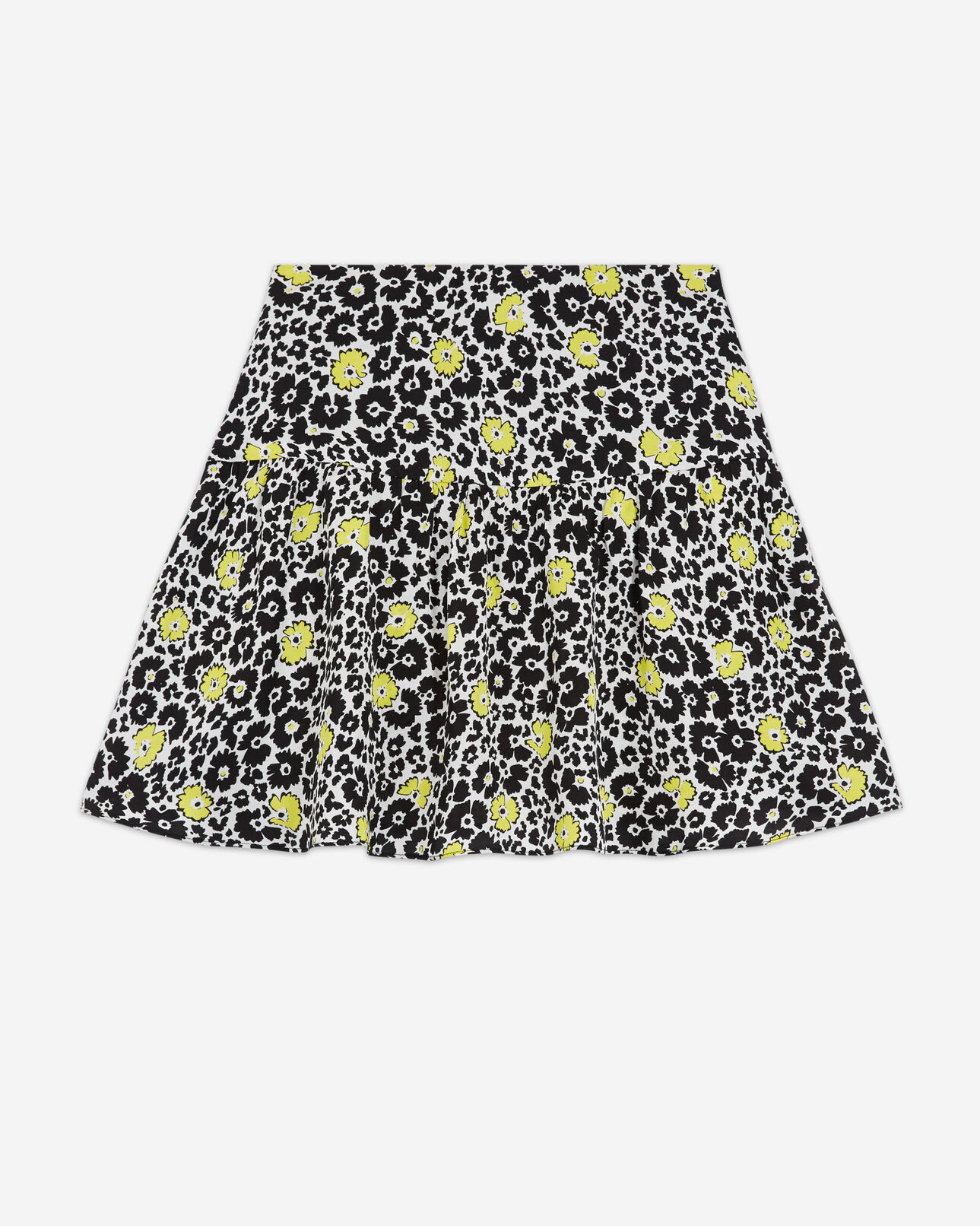 The Kooples FEMME ECRU / YELLOW jupe courte imprimée