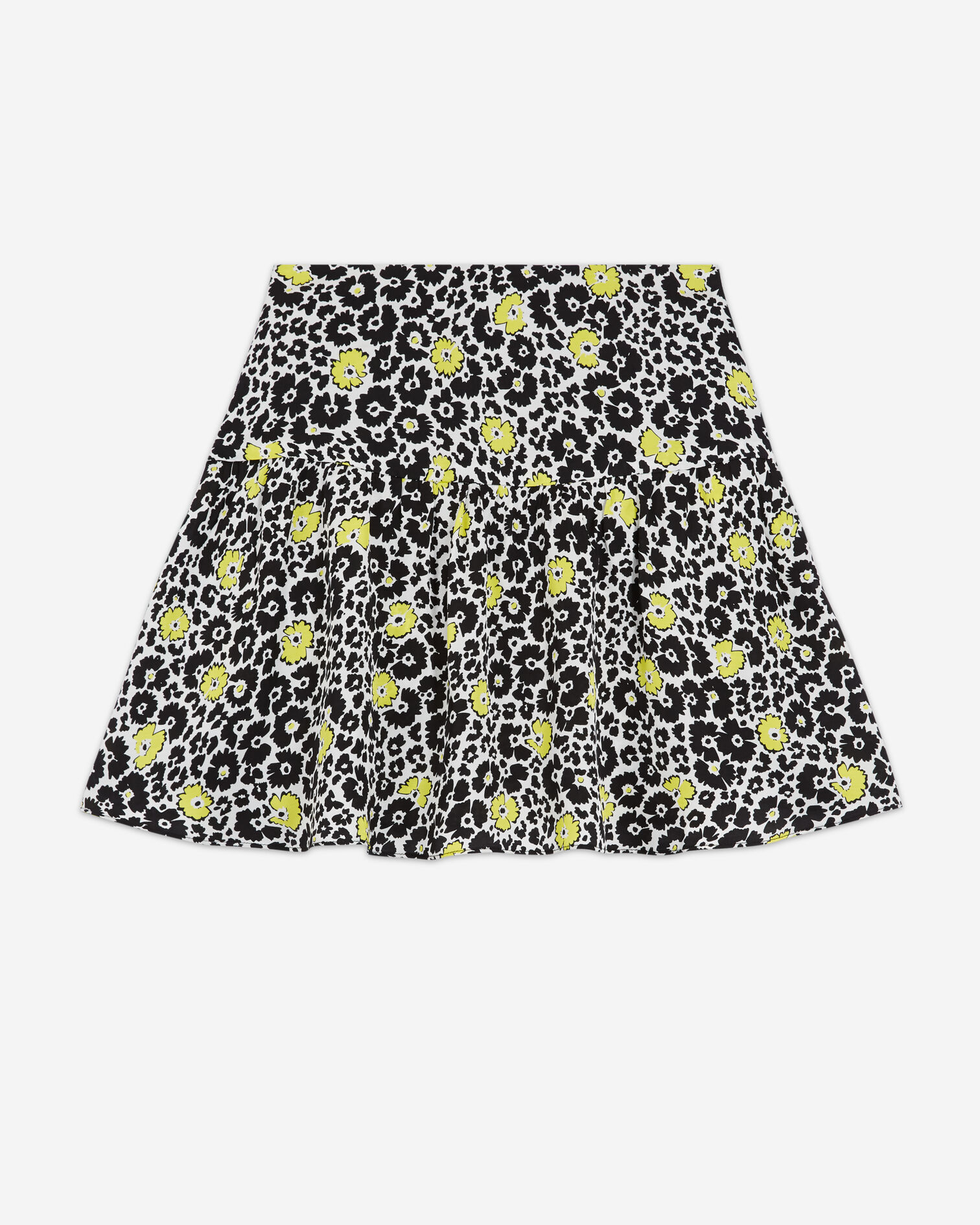 Jupe courte imprimée, ECRU / YELLOW, hi-res image number null