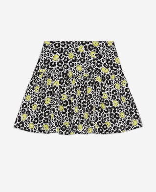 The Kooples FEMME ECRU / YELLOW jupe courte imprimée