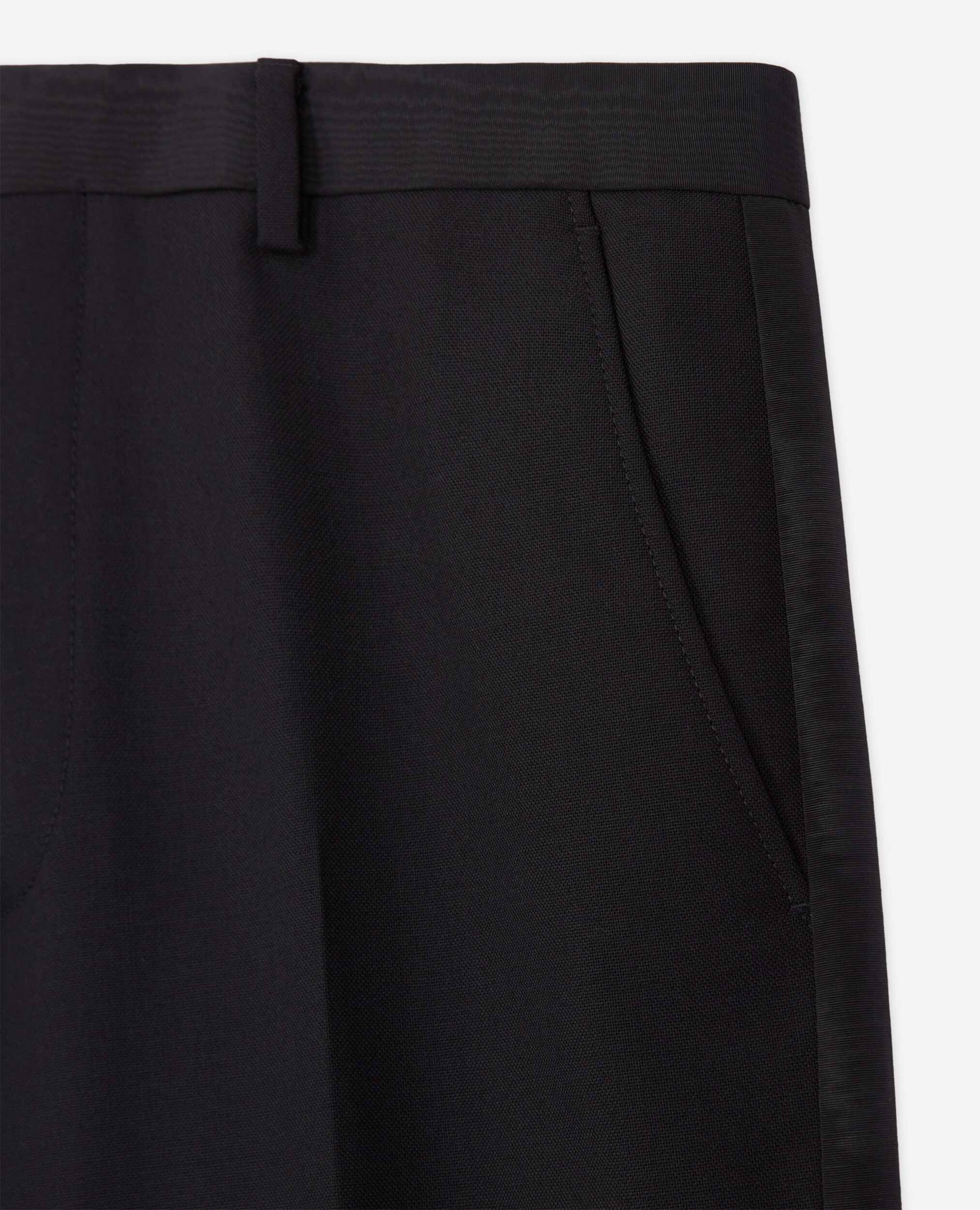 Pantalon de costume noir, BLACK, hi-res image number null
