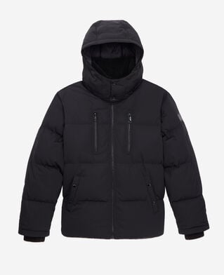 The Kooples MEN BLACK black hooded puffer jacket