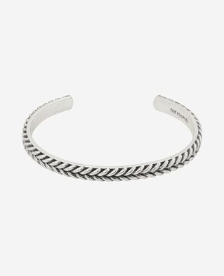 The Kooples HOMME SILVER bracelet jonc argent&eacute;