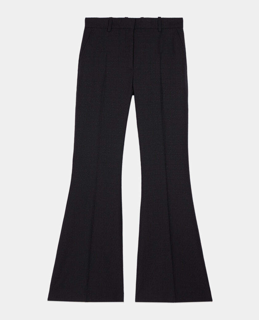 The Kooples WOMEN BLACK black wool blend suit trousers