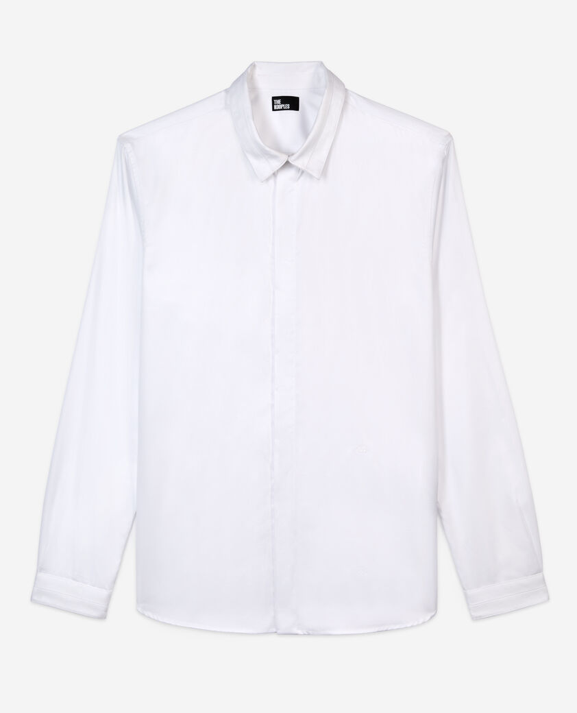 The Kooples HOMME WHITE chemise en smart twill blanche