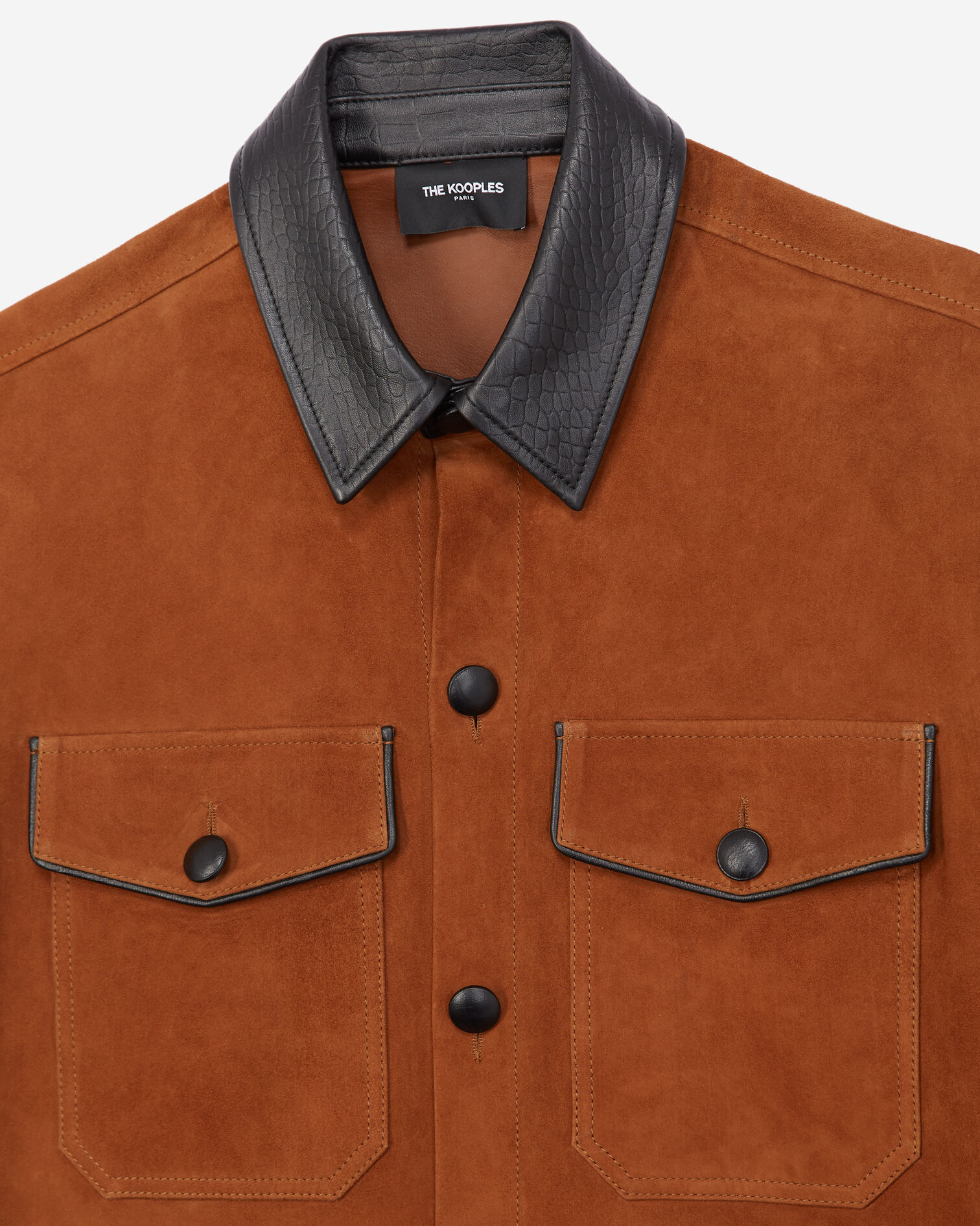Brown suede shirt, CAMEL, hi-res image number null