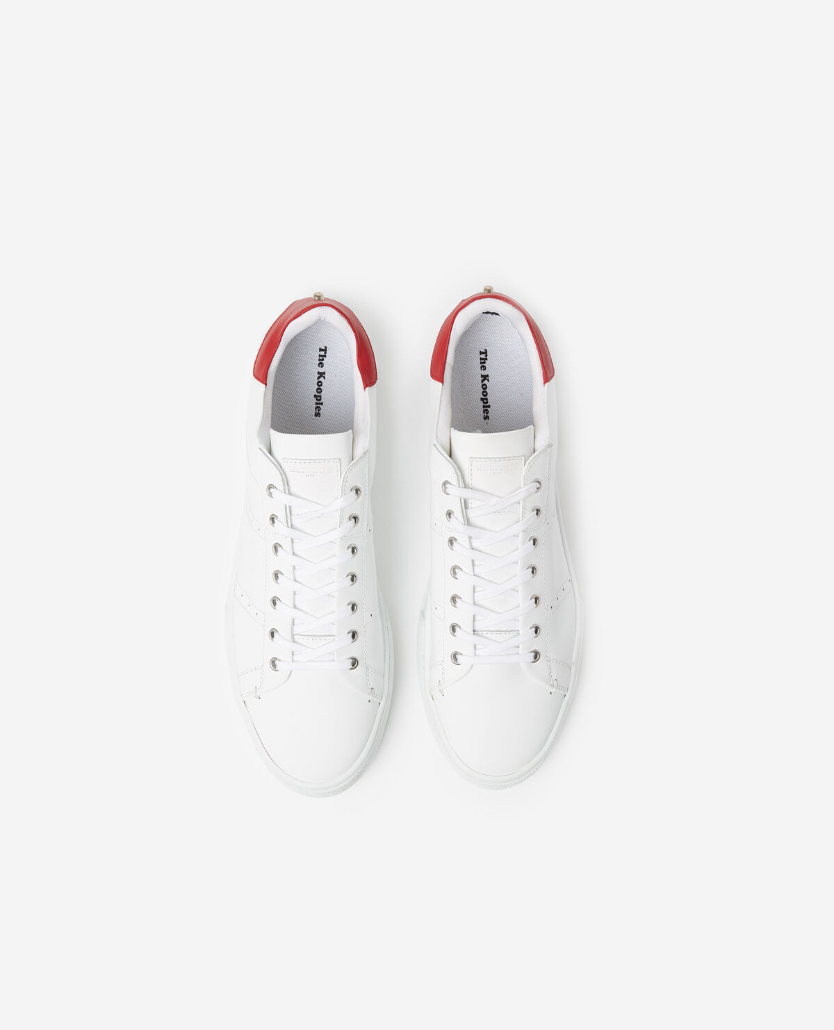 Red white sneakers top