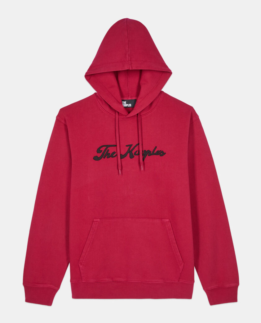 The Kooples MEN BLOOD red logo hoodie