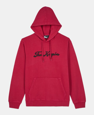 The Kooples HERREN BLOOD rotes kapuzensweatshirt mit logo