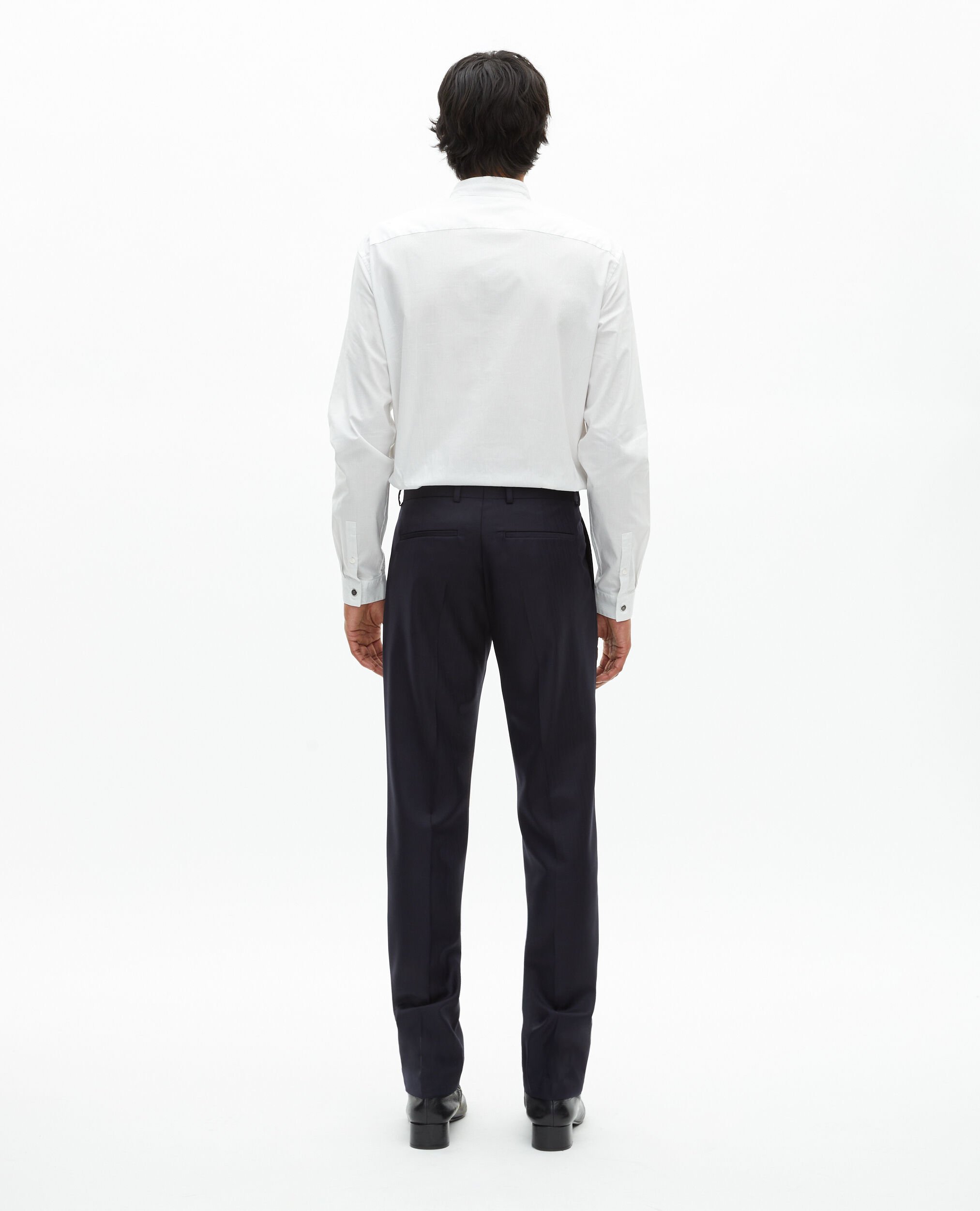 Slim-fit suit pants in navy wool, DARK NAVY, hi-res image number null
