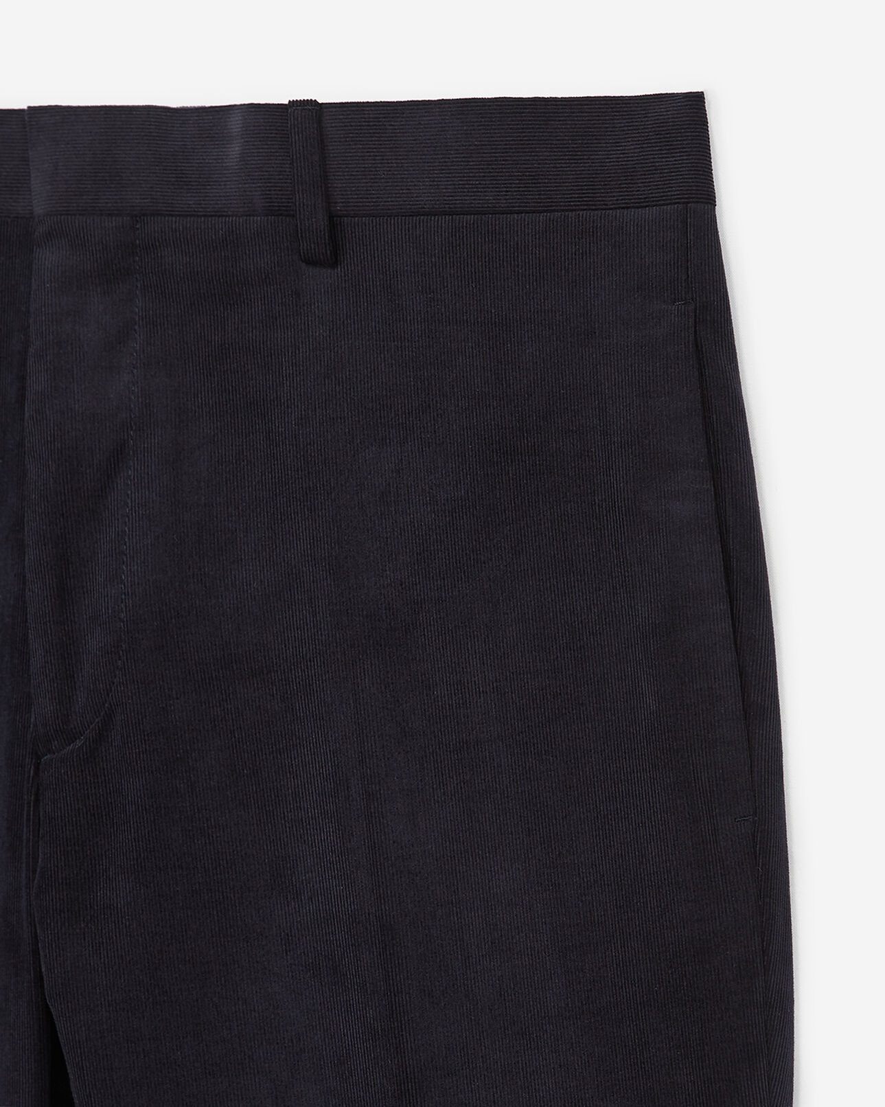 The Kooples HOMME DARK NAVY pantalon slim velours bleu nuit