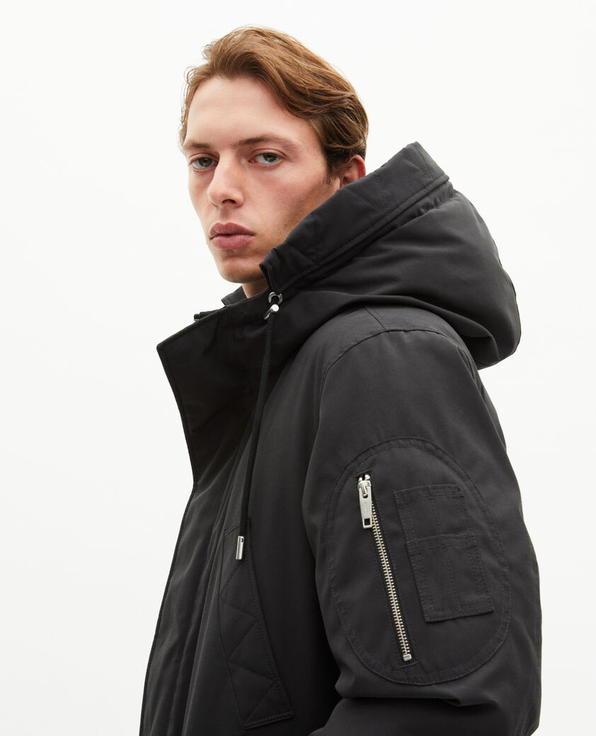 The Kooples HERREN STONE grauer wasserabweisender parka