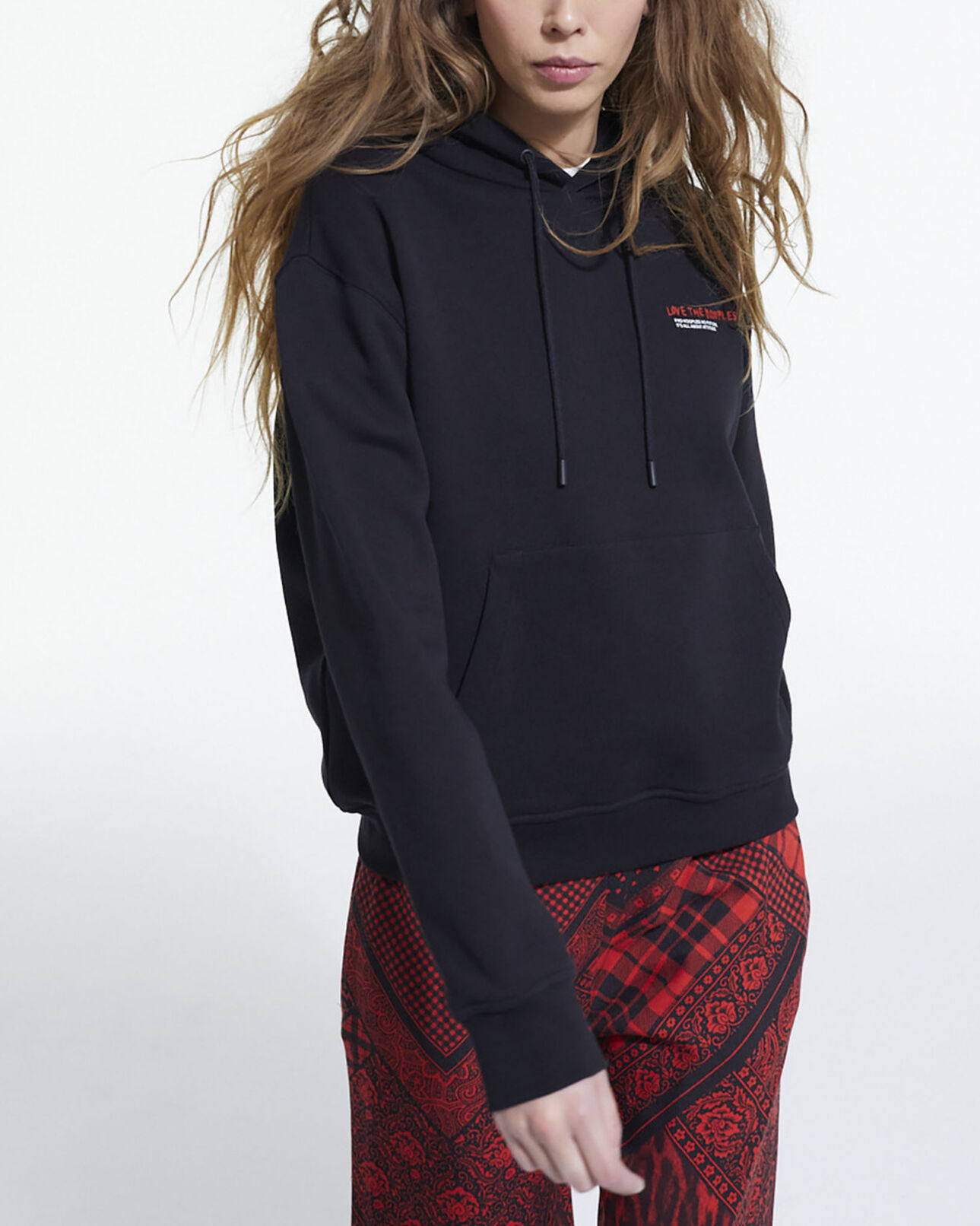 The Kooples WOMEN BLACK i love kooples black sweatshirt