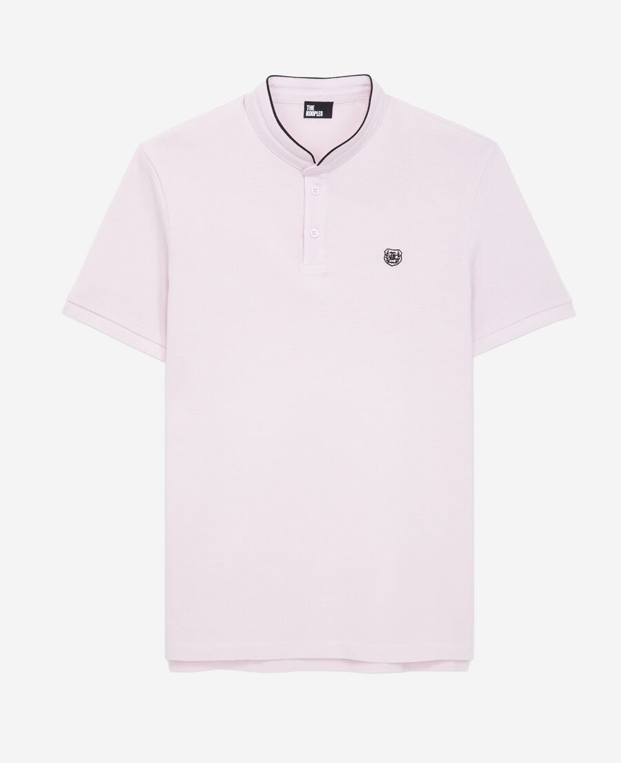 The Kooples H PALE PINK pink cotton polo t-shirt
