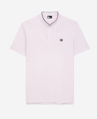 The Kooples H PALE PINK pink cotton polo t-shirt
