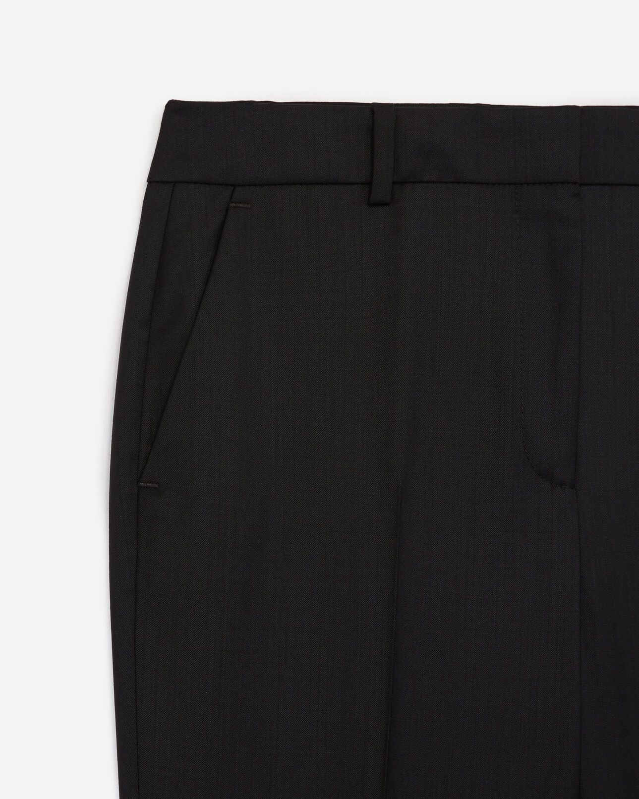 The Kooples FEMME BLACK pantalon fluide noir tailleur laine