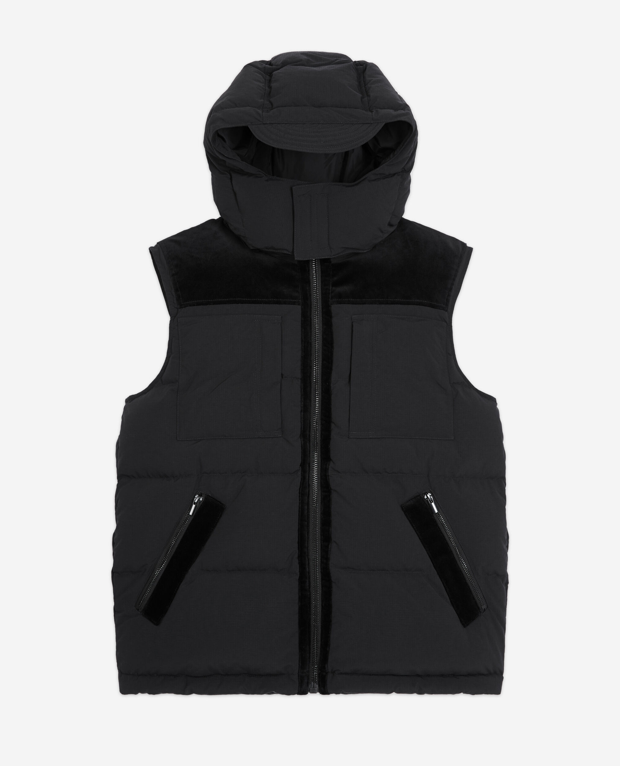 Black sleeveless down jacket The Kooples