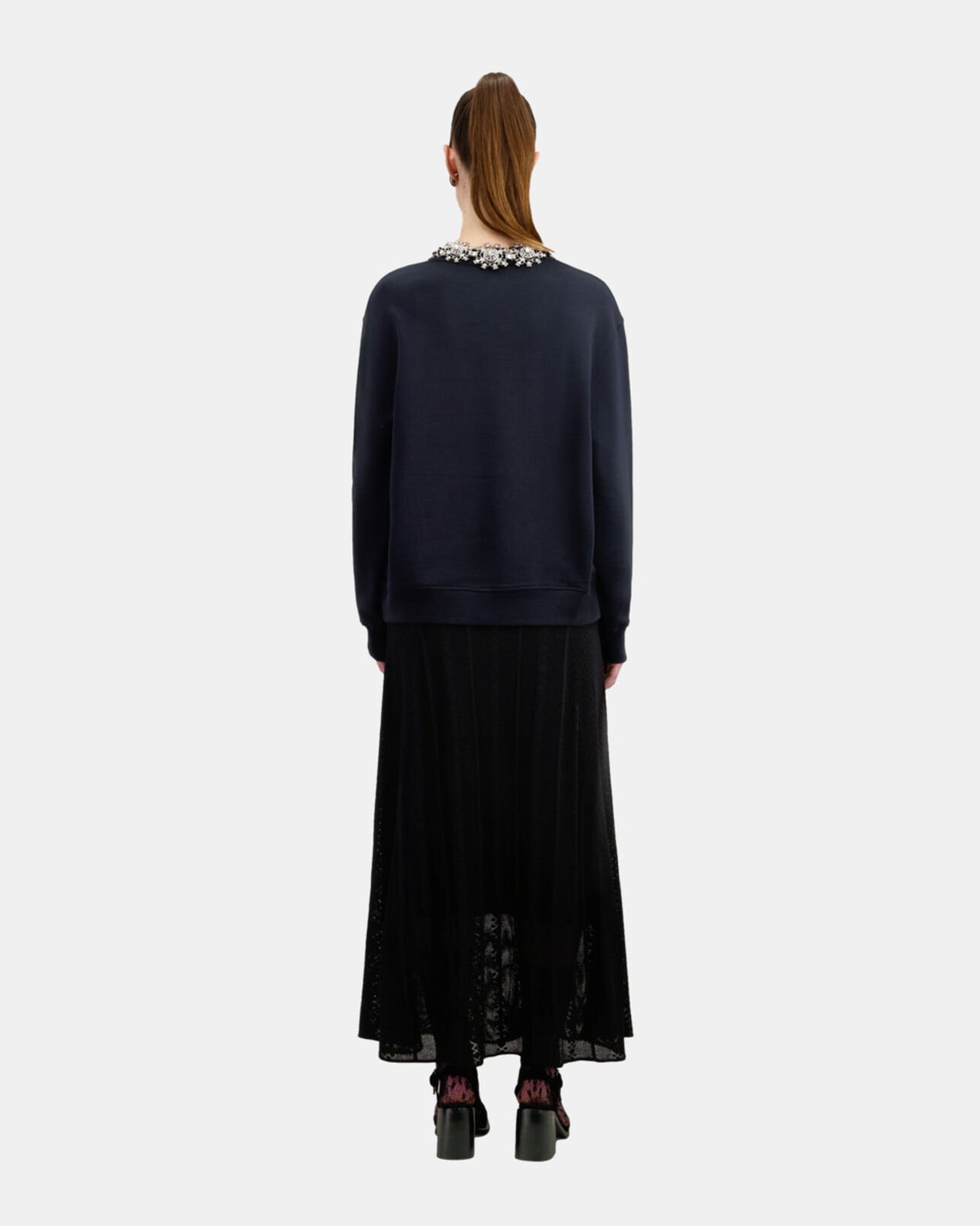The Kooples FEMME BLACK sweatshirt avec sérigraphie noir