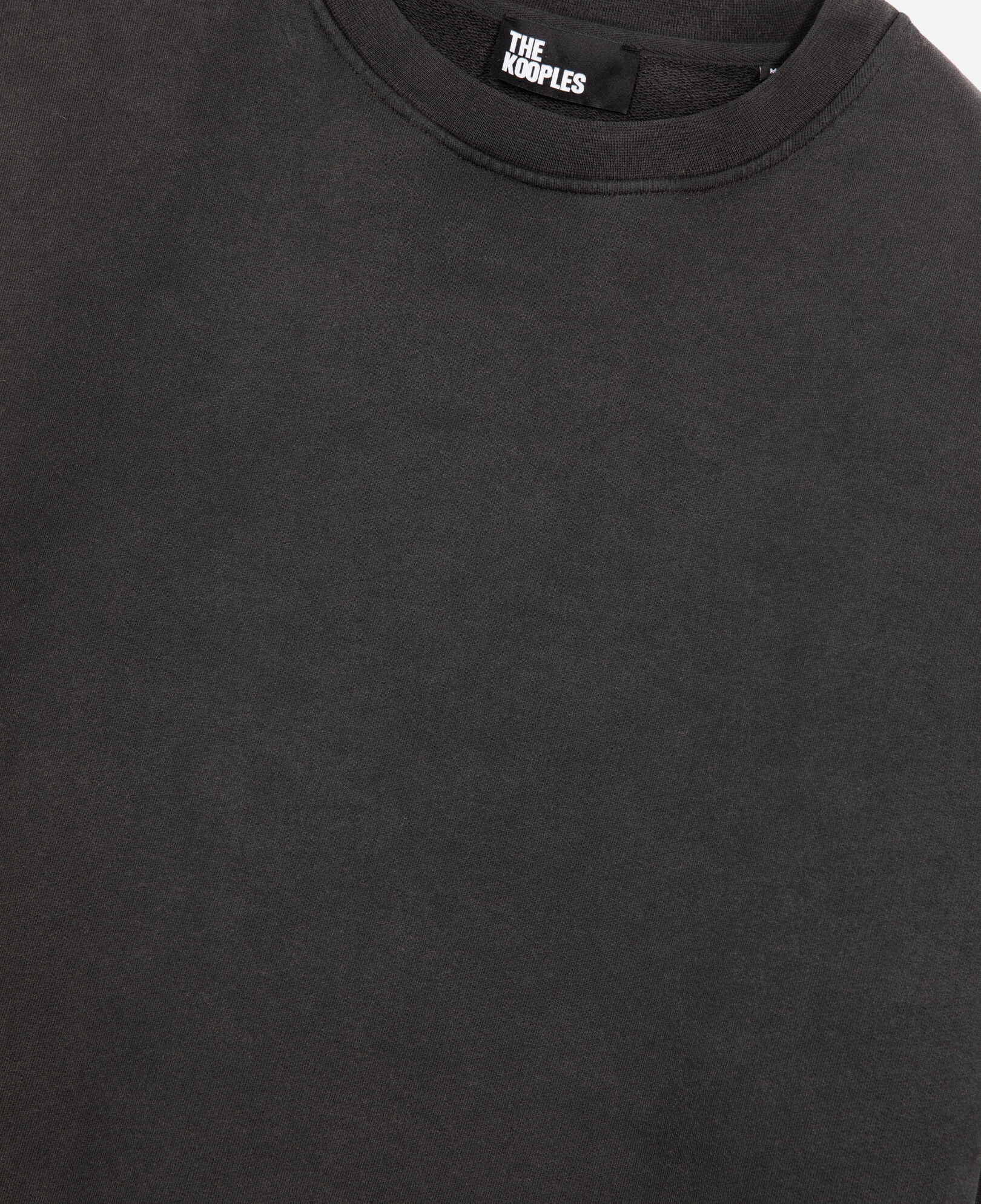The Kooples HOMBRE BLACK WASHED sudadera serigrafía negra