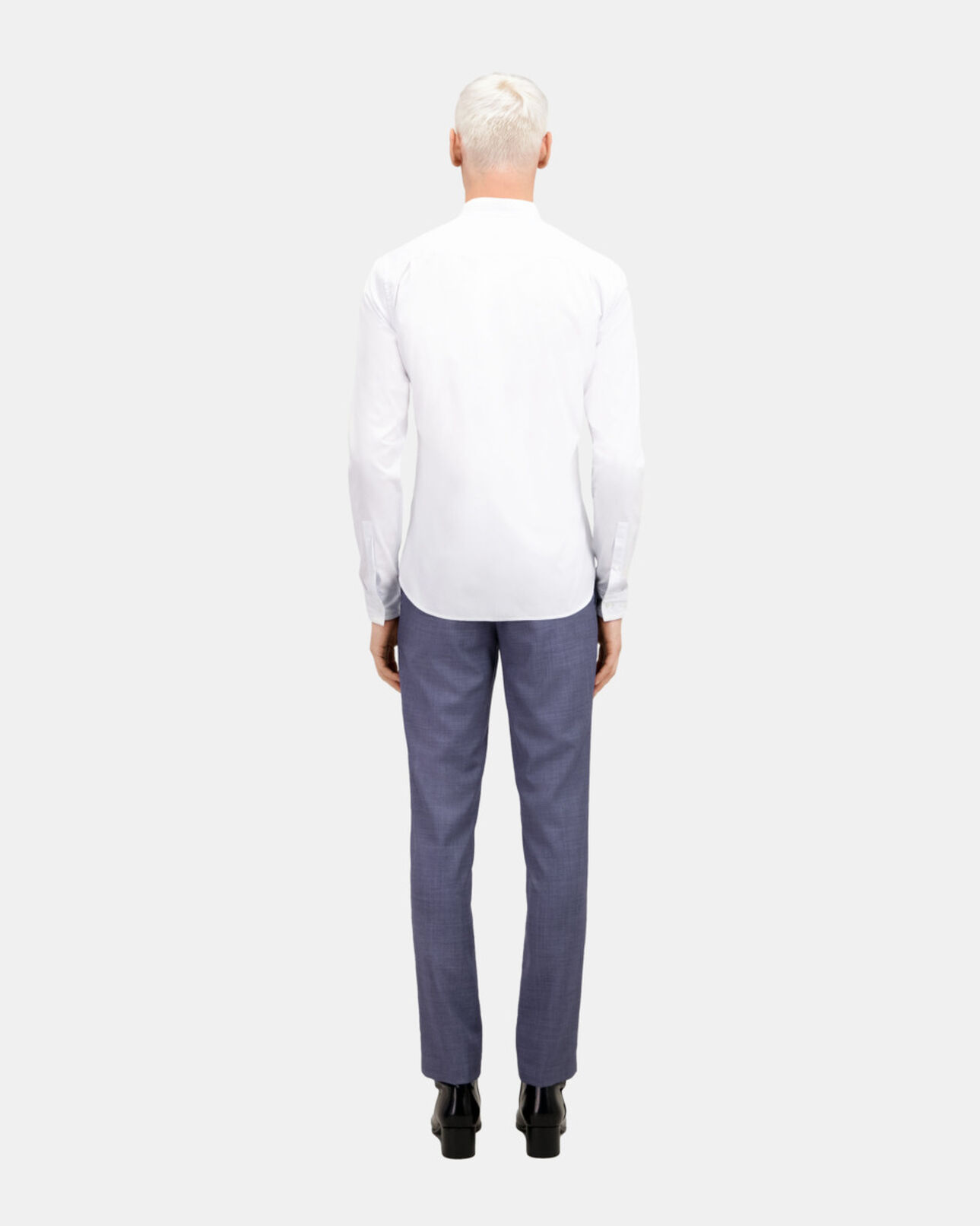 The Kooples HERREN BLUE WHITE blaues hemd aus baumwolle