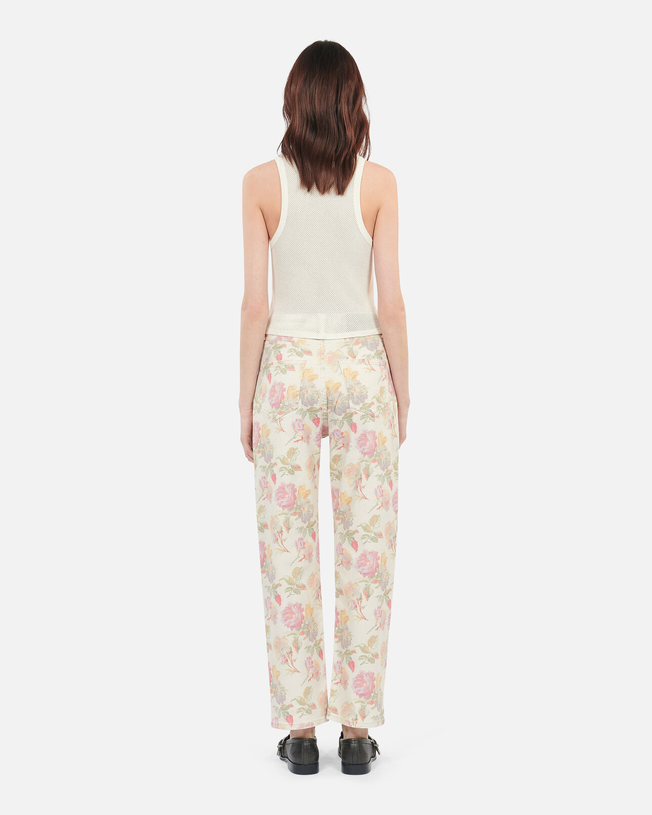 The Kooples WOMEN ECRU blazon ecru tank top
