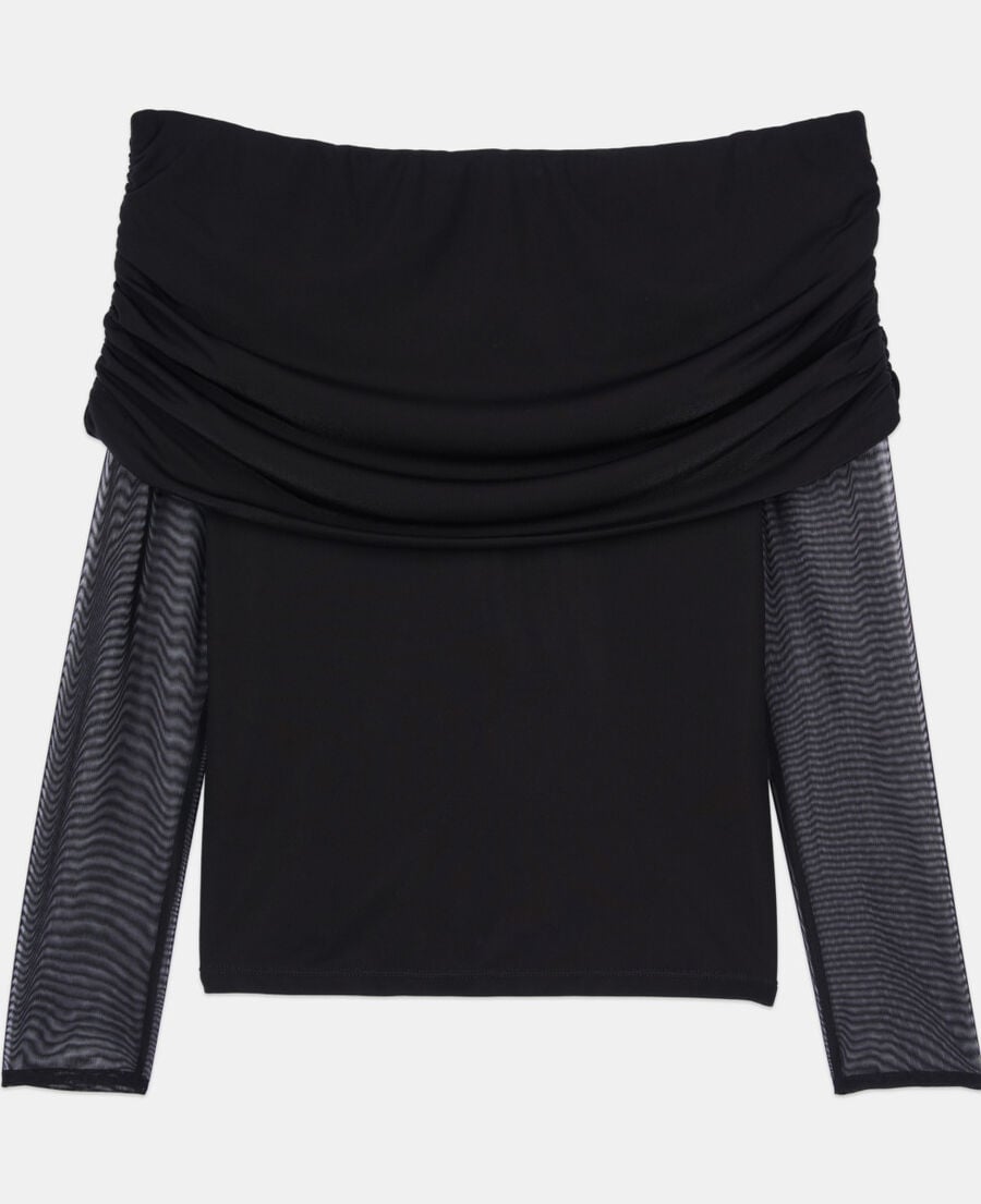 The Kooples WOMEN BLACK black jersey top