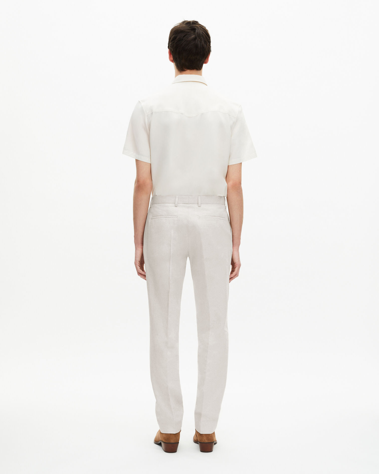 Ecru suit pants, ECRU, hi-res image number null