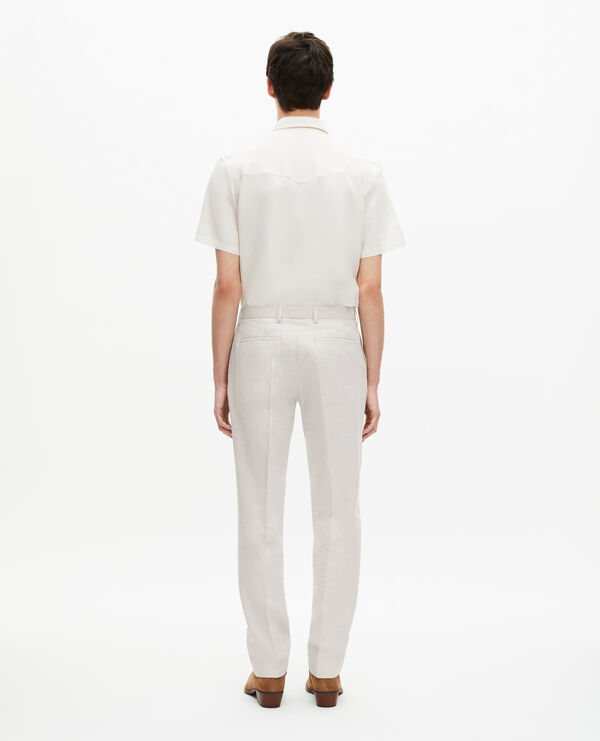 The Kooples HOMME ECRU pantalon de costume écru