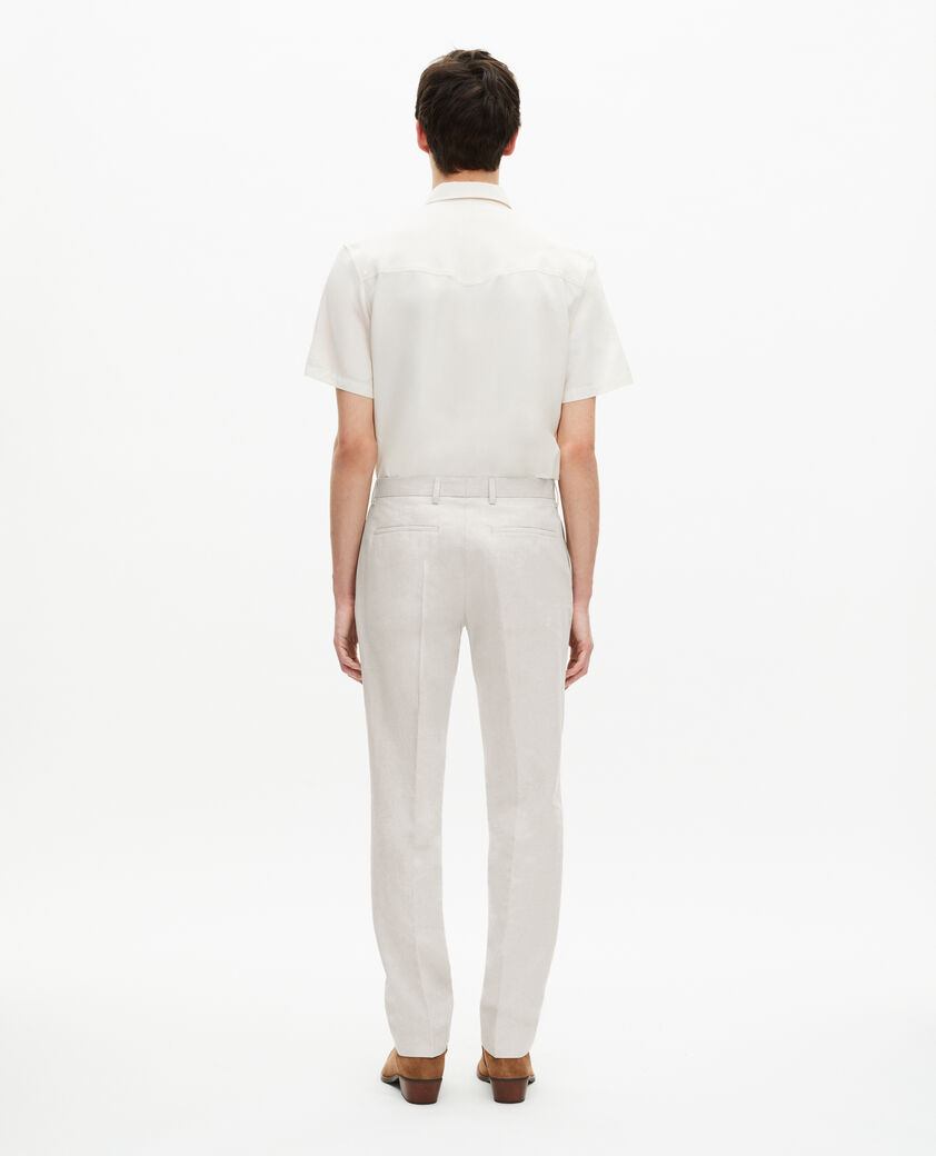 The Kooples HOMME ECRU pantalon de costume écru