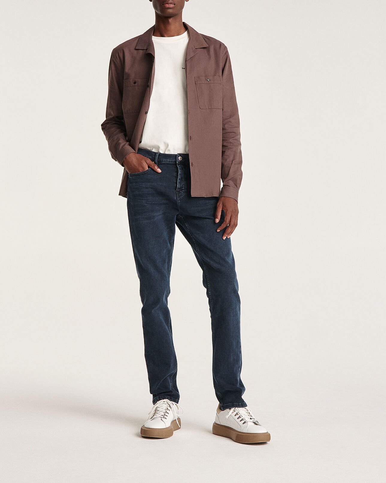 The Kooples MEN BLUE BLACK blue slim fit jeans