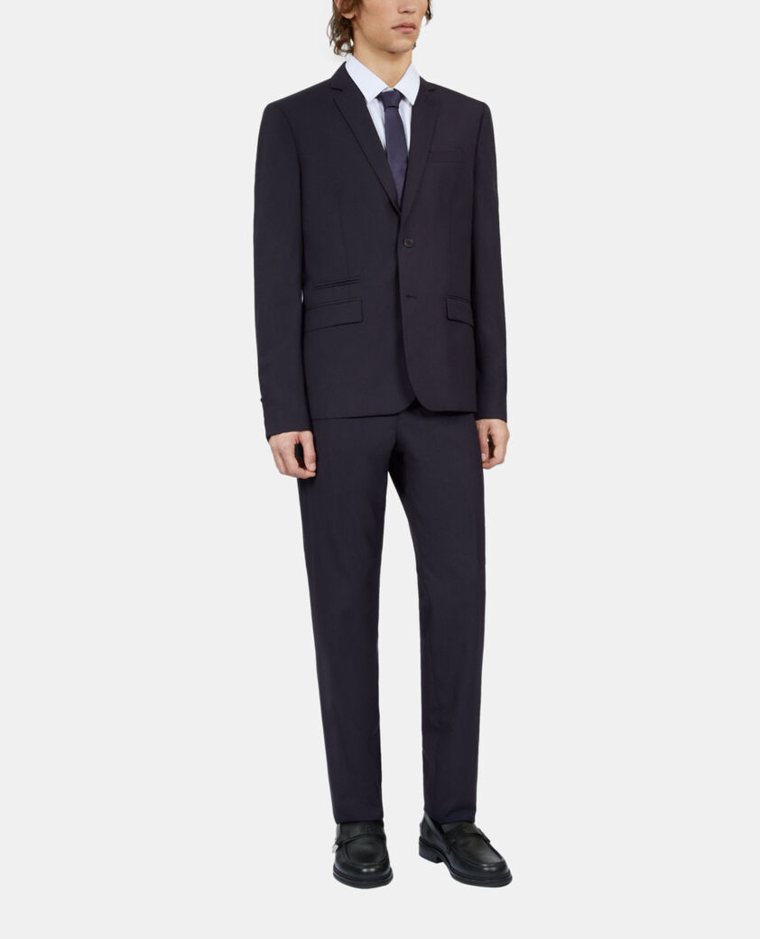The Kooples MEN DARK NAVY navy blue wool suit jacket