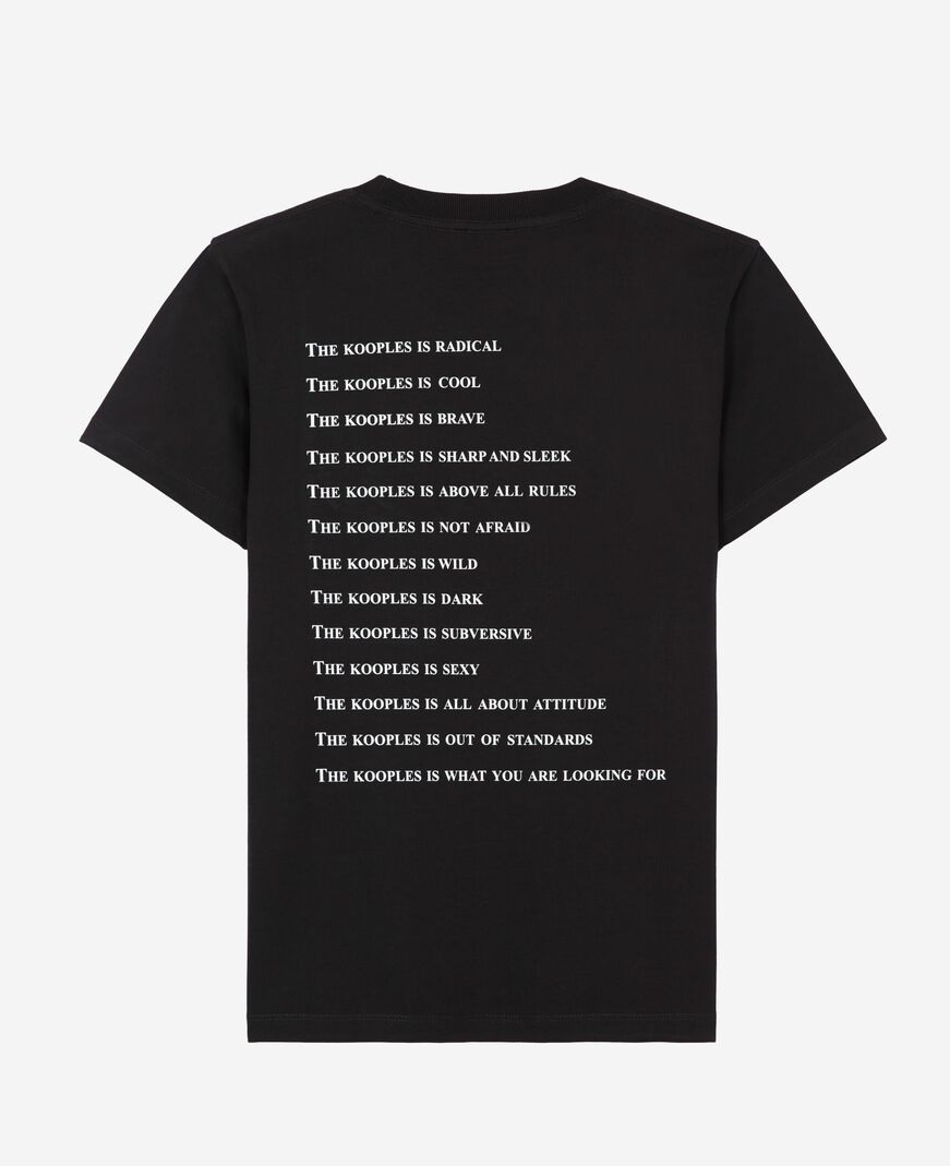 The Kooples FEMME BLACK t-shirt what is avec strass noir
