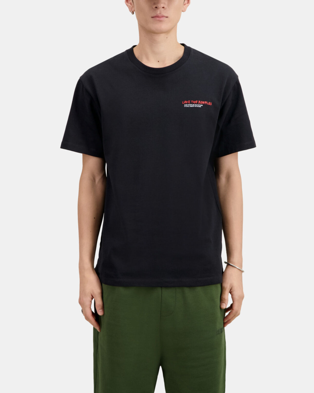 The Kooples HOMME BLACK t-shirt homme i love kooples noir