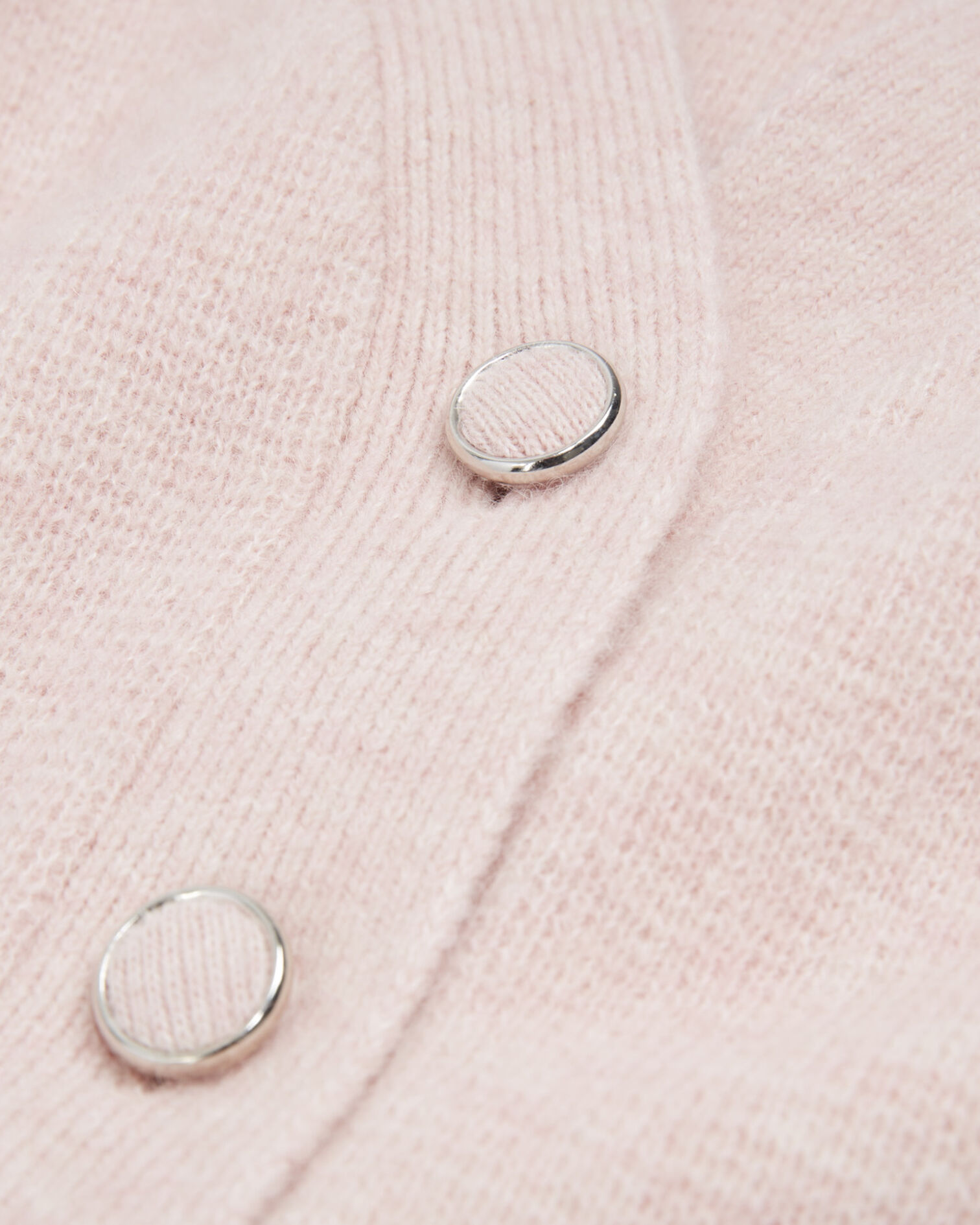 Cropped pink wool cardigan with pockets, PINK, hi-res image number null