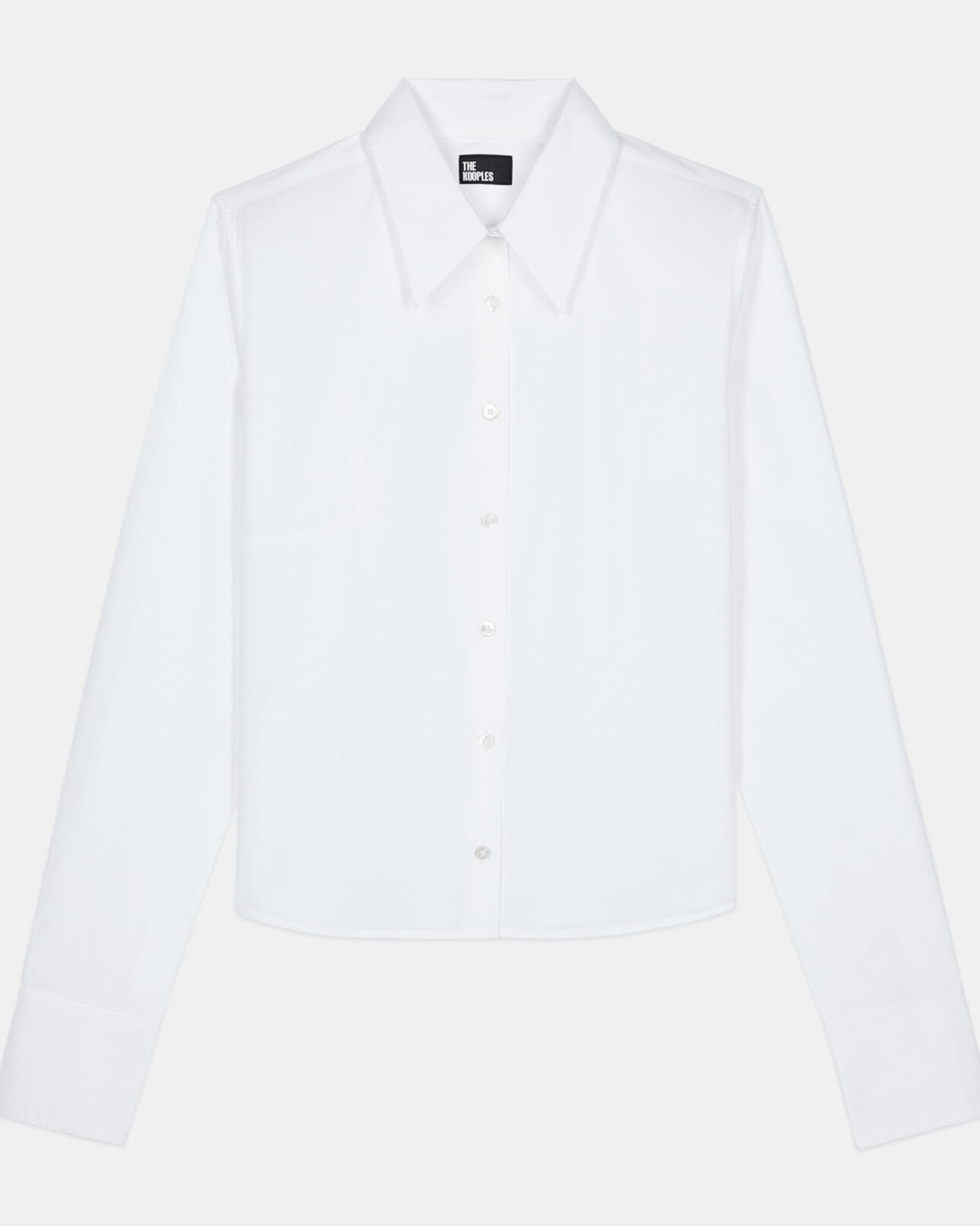 The Kooples WOMEN WHITE white poplin shirt
