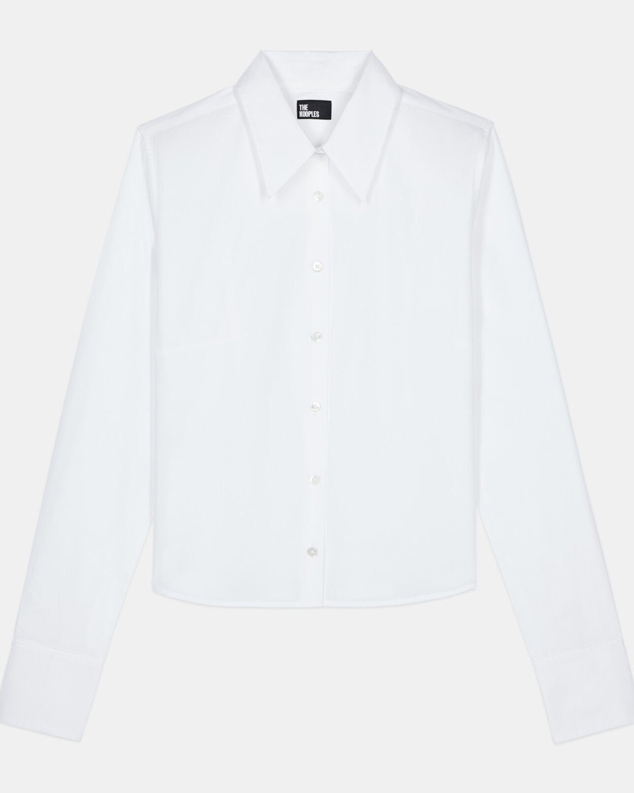The Kooples DAMEN WHITE weißes hemd aus popeline
