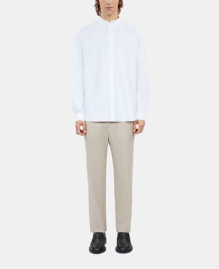 The Kooples HOMME WHITE chemise oxford blanche