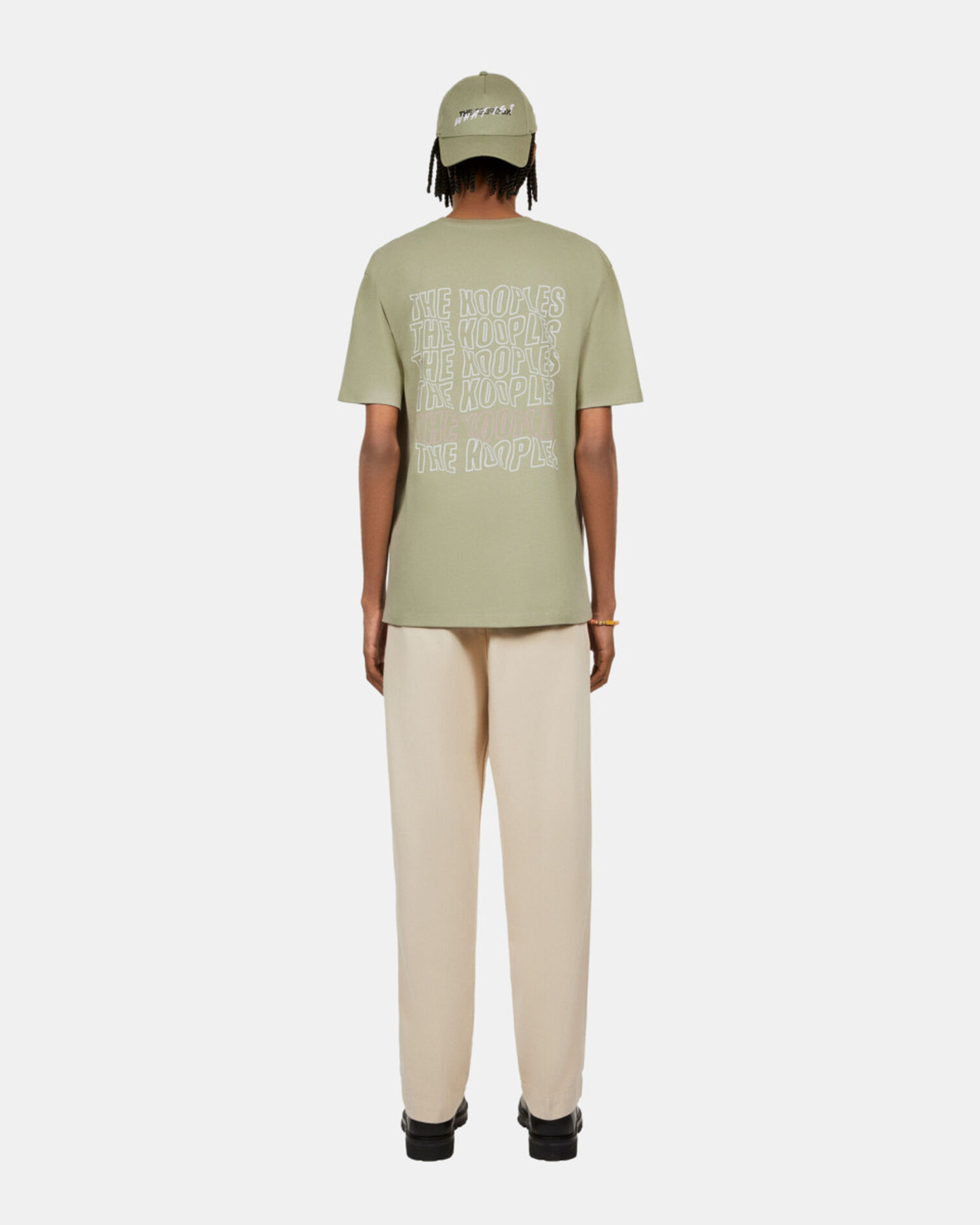 Light green t-shirt with Logo serigraphy, KAKI GREY, hi-res image number null