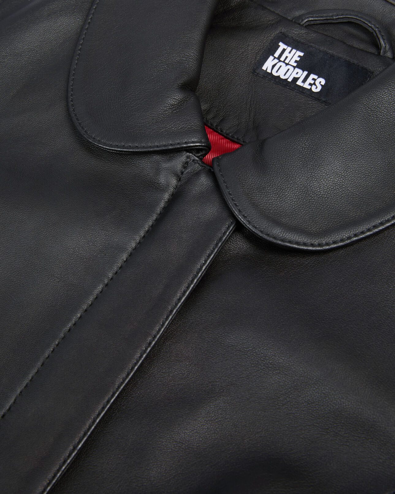 The Kooples FEMME BLACK veste en cuir noir