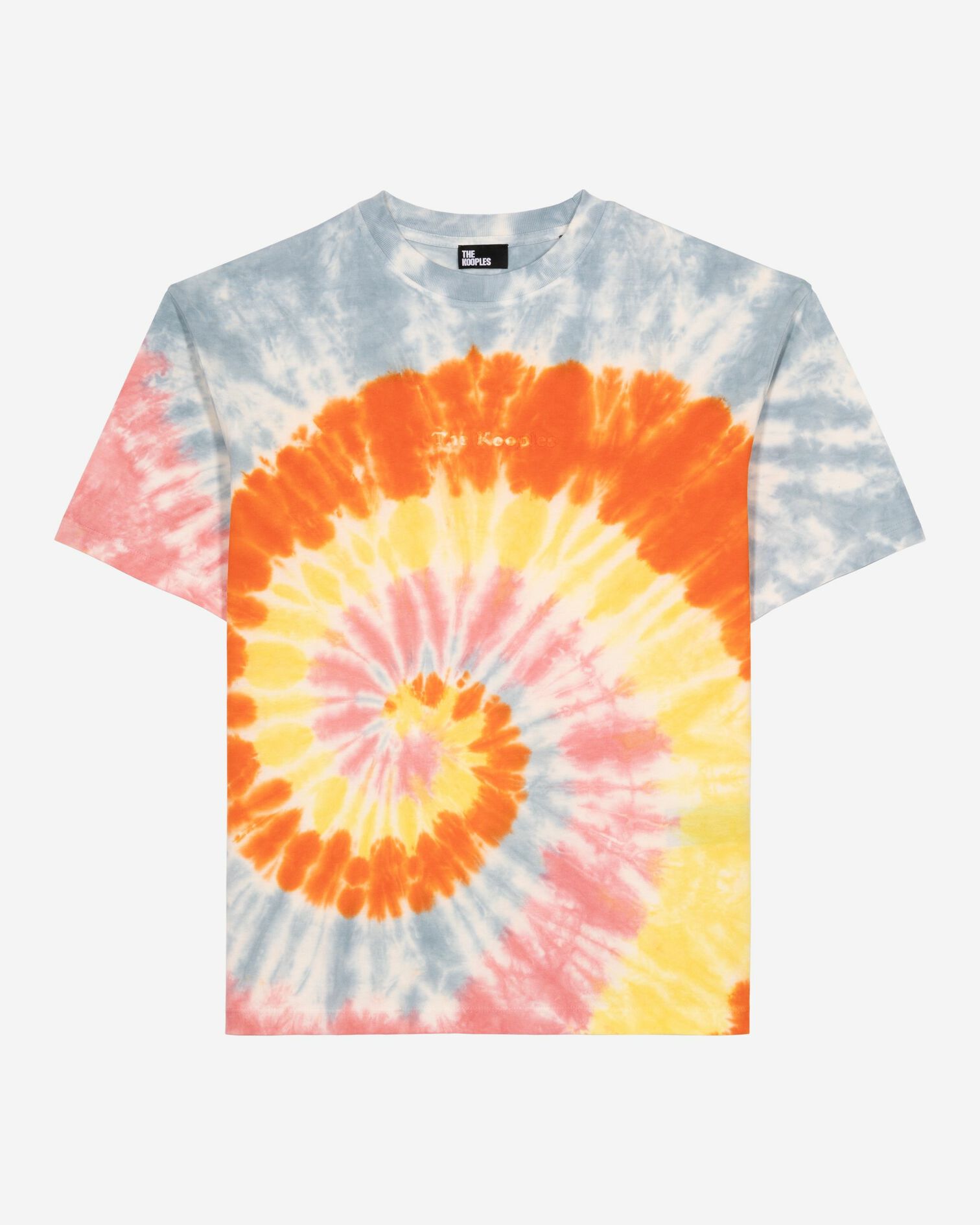 Multicolor tie-dye T-shirt, BABY BLUE, hi-res image number null