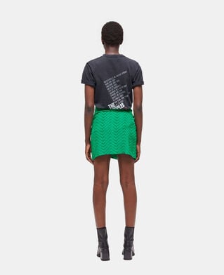 The Kooples DAMEN GREEN kurzer, grüner, drapierter rock