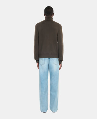 The Kooples MEN KAKI khaki cashmere sweater