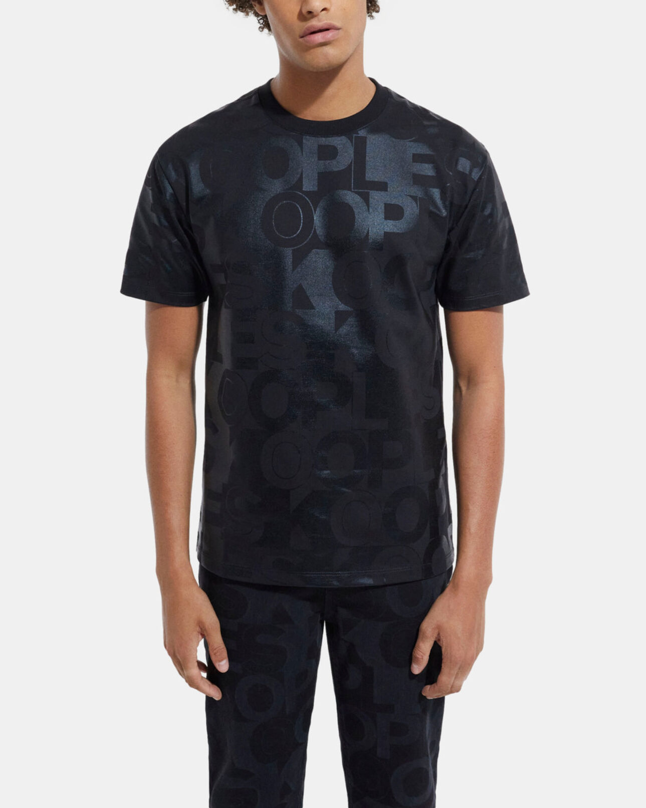 The Kooples HOMME BLACK t-shirt logo the kooples