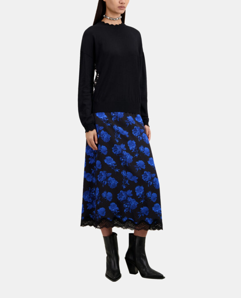 The Kooples DAMEN BLACK schwarze stiefeletten aus leder mit absatz