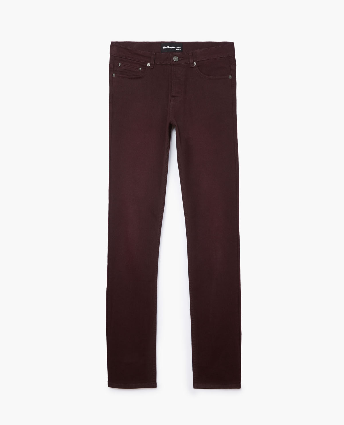 Maroon shop colour jeans