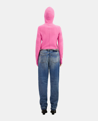 The Kooples DAMEN OLD PINK rosa pullover mit kapuze