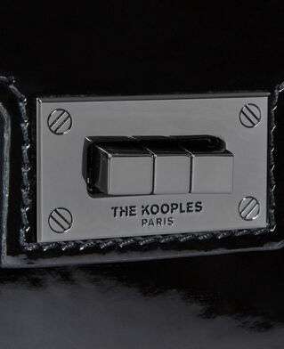 The Kooples FEMME BLACK sac emily small en cuir effet vinyle noir