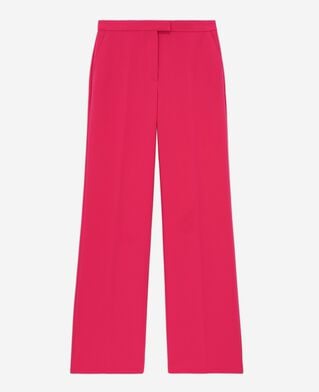 The Kooples FEMME PINK pantalon tailleur rose en crêpe