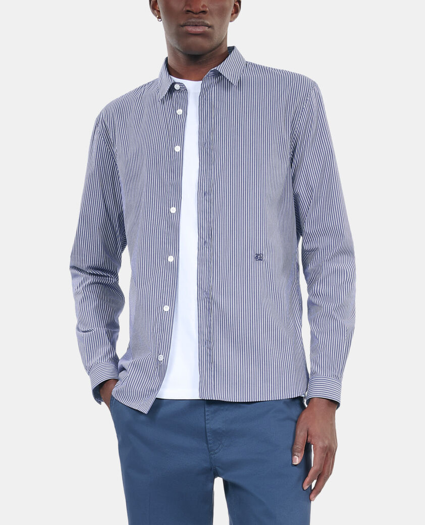 The Kooples MEN NAVY / WHITE striped shirt
